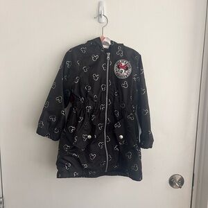 Disney Minnie Mouse, raincoat 3T, spring jacket, black and white